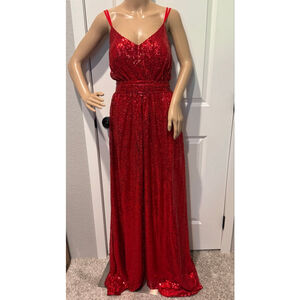 Women's JJ'S HOUSE Red Sequin Prom Dress size M
